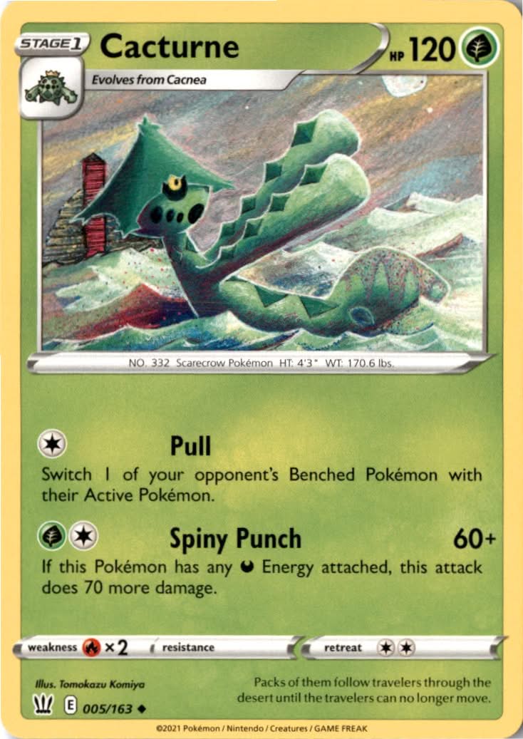 Cacturne #5/163 - Battle Styles - Pokemon - Uncommon - Near Mint