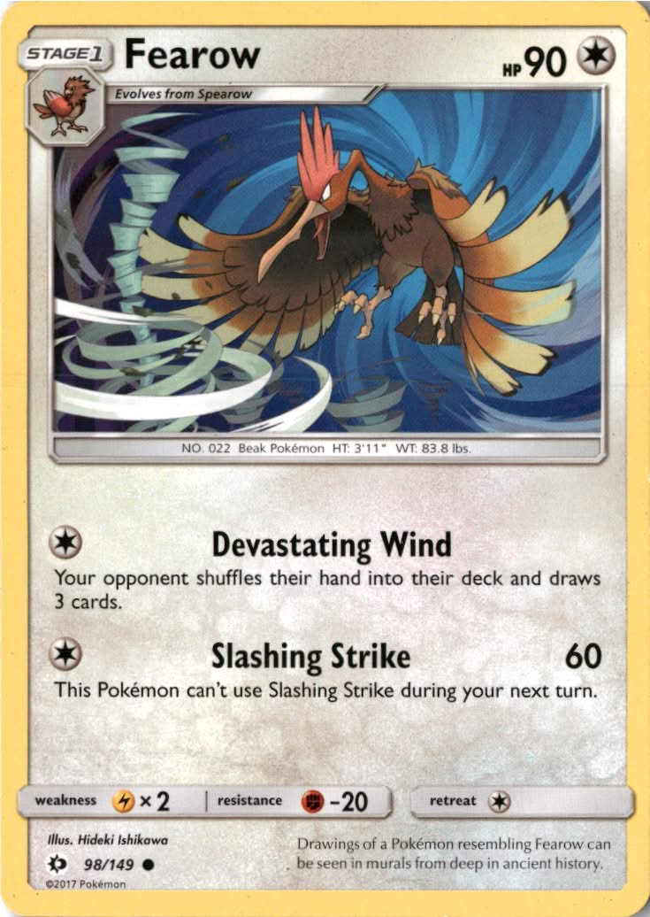 Fearow #98/149 - Sun & Moon - Pokemon - Common - Lightly Played