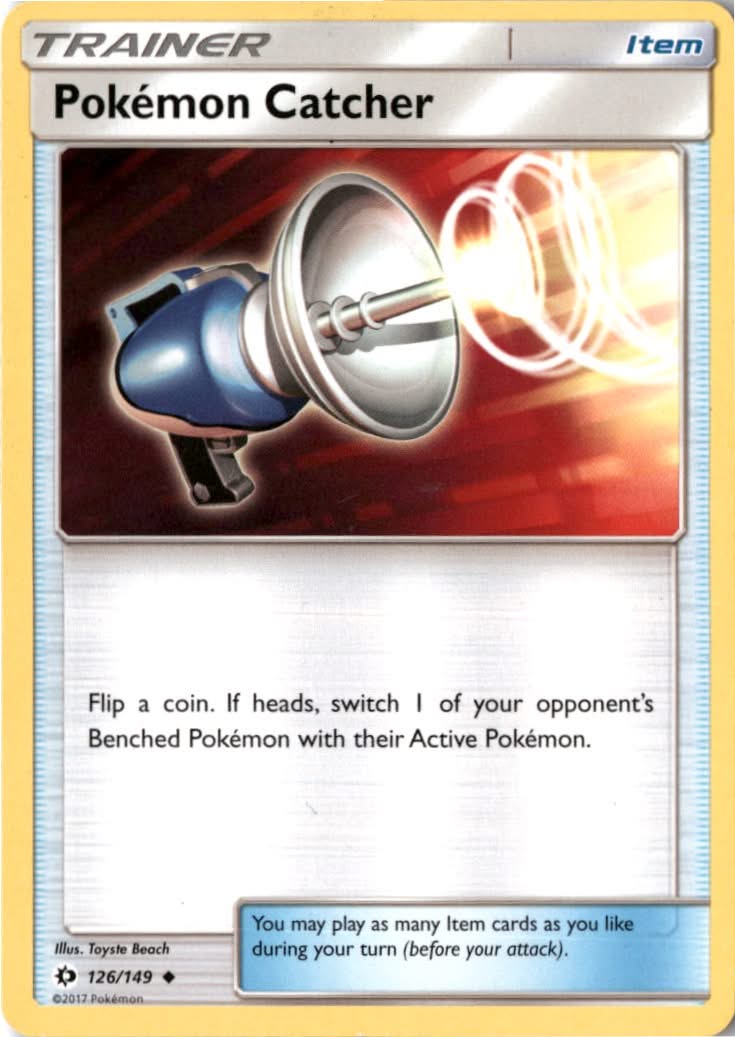 Pokémon Catcher #126/149 - Sun & Moon - Pokemon - Uncommon - Near Mint