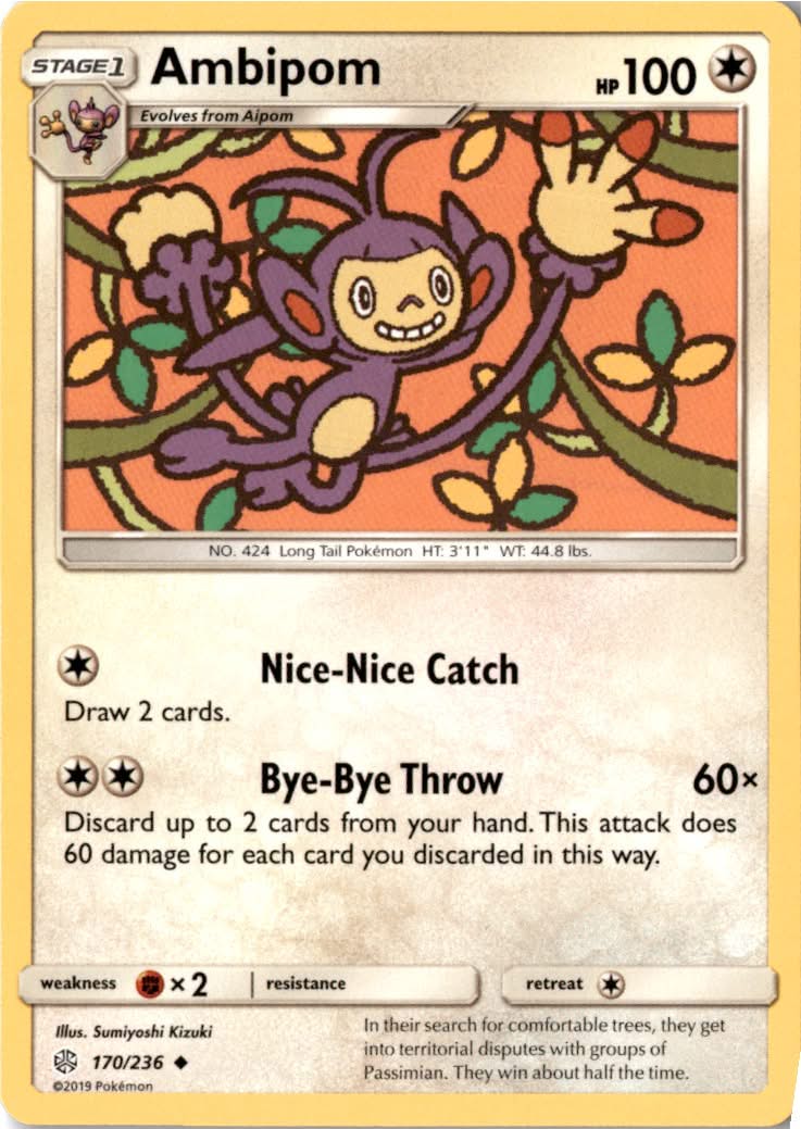 Ambipom #170/236 - Cosmic Eclipse - Pokemon - Uncommon - Near Mint