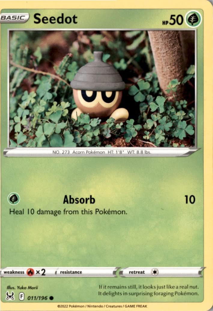 Seedot #011/196 - Lost Origin - Pokemon - Common - Near Mint