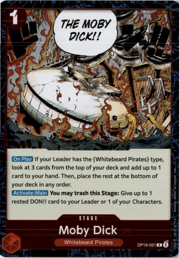 Moby Dick #OP16-021 - The Time of Battle - One Piece Card Game - Rare - Near Mint