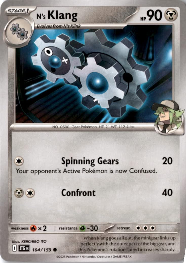 N's Klang #104/159 - Journey Together - Pokemon - Common - Near Mint