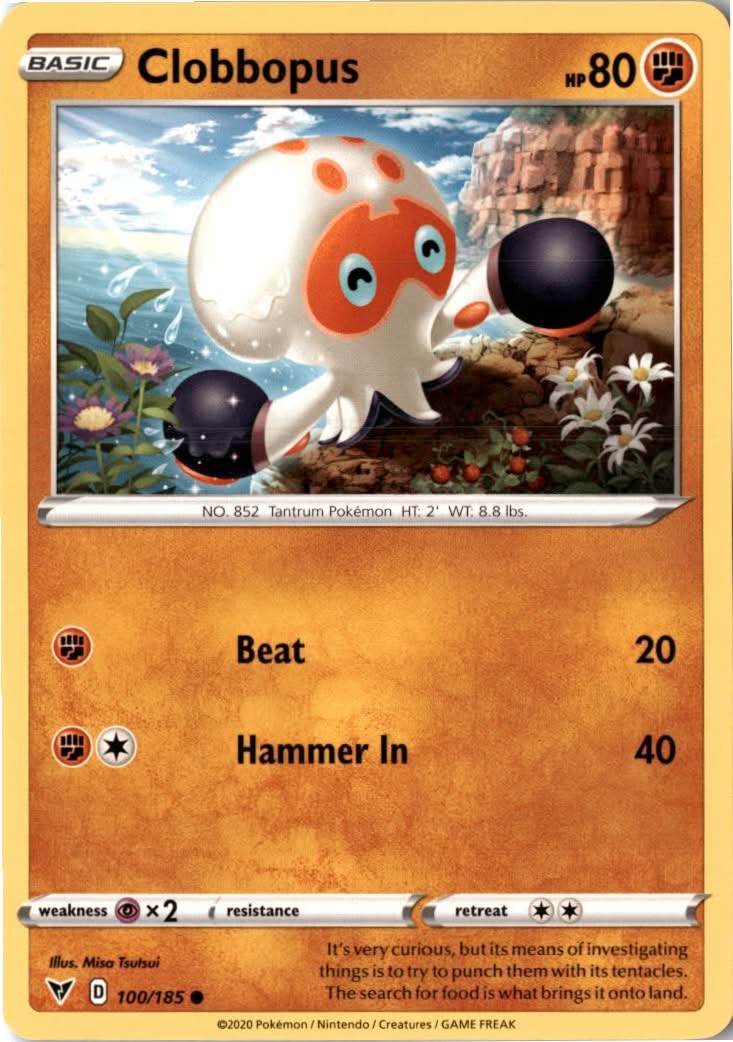 Clobbopus #100/185 - Vivid Voltage - Pokemon - Common - Near Mint