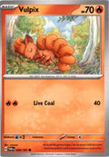 Vulpix #026/167 - Twilight Masquerade - Pokemon - Common - Near Mint