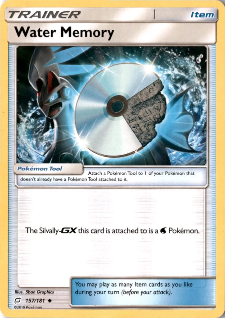 Water Memory #157/181 - Team Up - Pokemon - Uncommon - Near Mint