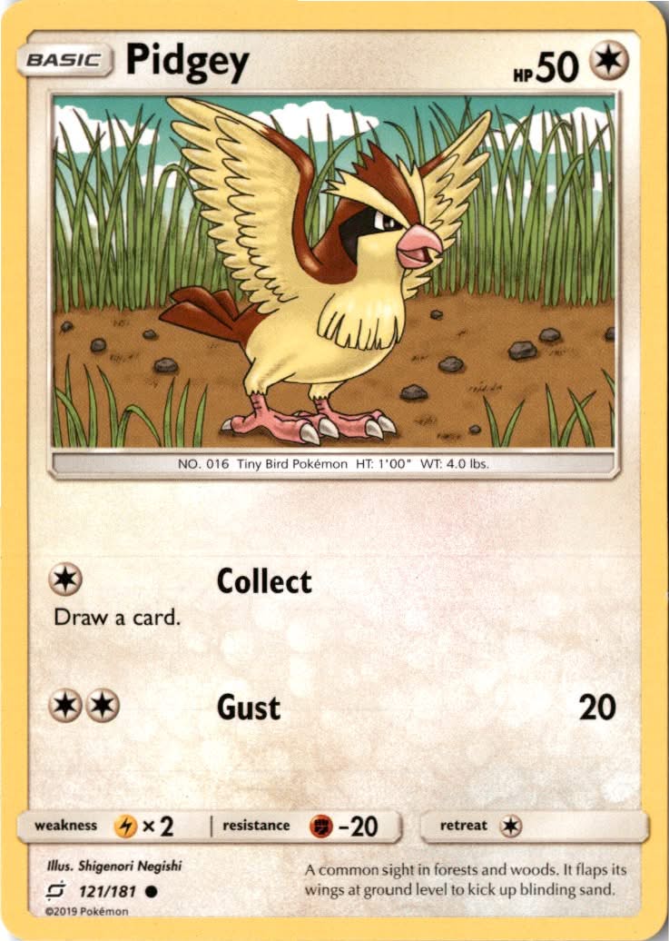 Pidgey #121/181 - Team Up - Pokemon - Common - Near Mint