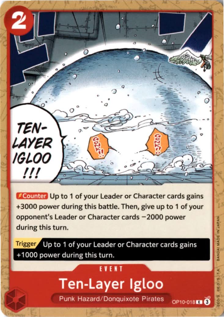 Ten-Layer Igloo (Reprint) (PRB-02 Reprint) #OP10-018 - Premium Booster -The Best- Vol. 2 - One Piece Card Game - Common - Near Mint