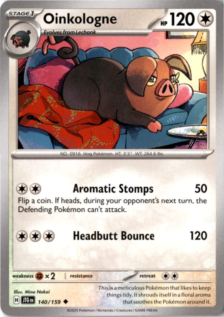 Oinkologne #140/159 - Journey Together - Pokemon - Uncommon - Near Mint