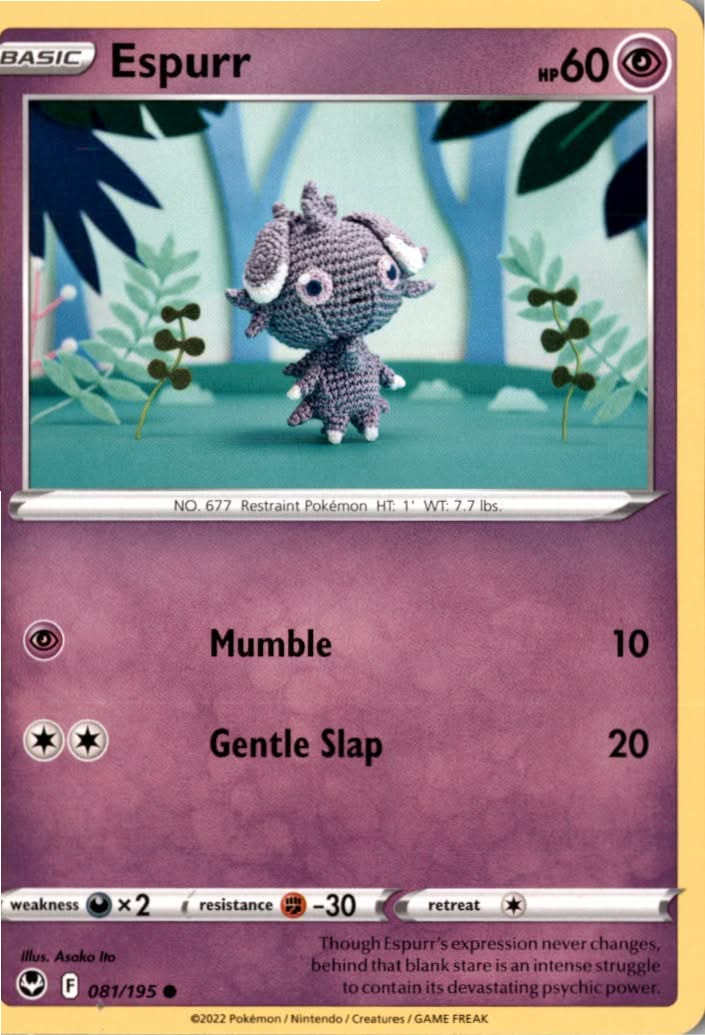 Espurr #081/195 - Silver Tempest - Pokemon - Common - Near Mint