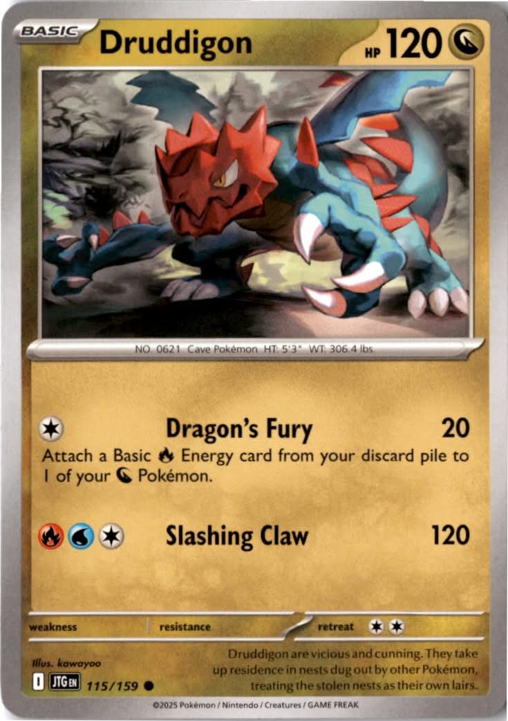 Druddigon #115/159 - Journey Together - Pokemon - Common - Near Mint