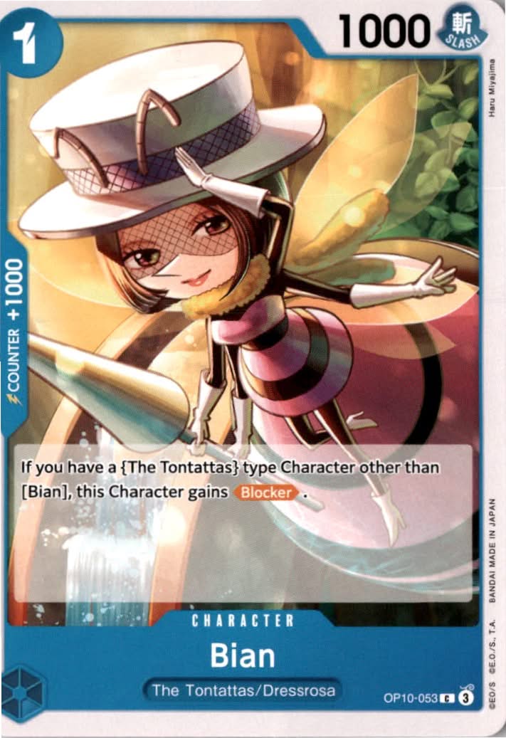 Bian #OP10-053 - Royal Blood - One Piece Card Game - Common - Near Mint