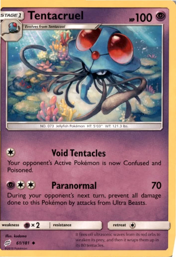 Tentacruel #61/181 - Team Up - Pokemon - Uncommon - Near Mint