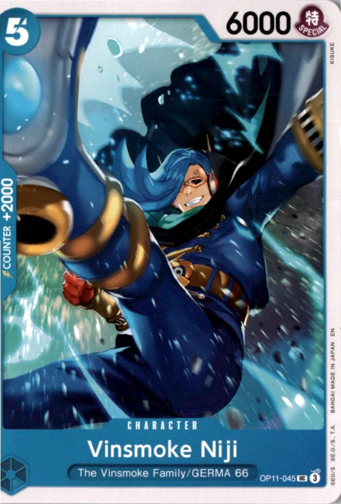 Vinsmoke Niji #OP11-045 - A Fist of Divine Speed - One Piece Card Game - Uncommon - Near Mint