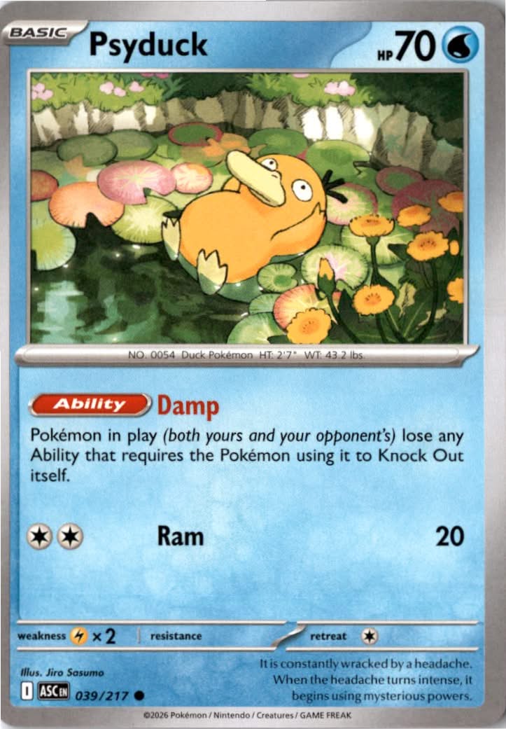 Psyduck #039/217 - Ascended Heroes - Pokemon - Common - Near Mint