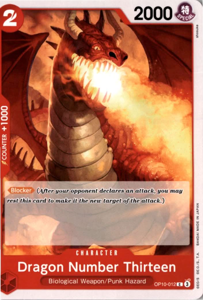 Dragon Number Thirteen #OP10-012 - Royal Blood - One Piece Card Game - Common - Near Mint