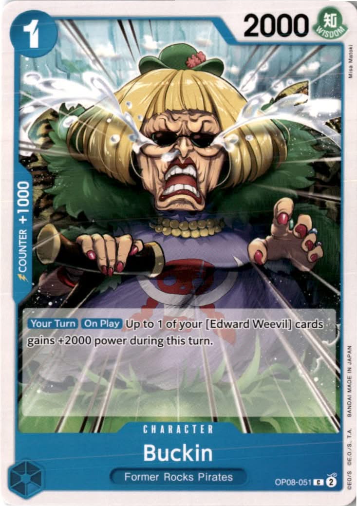 Buckin #OP08-051 - Two Legends - One Piece Card Game - Common - Near Mint