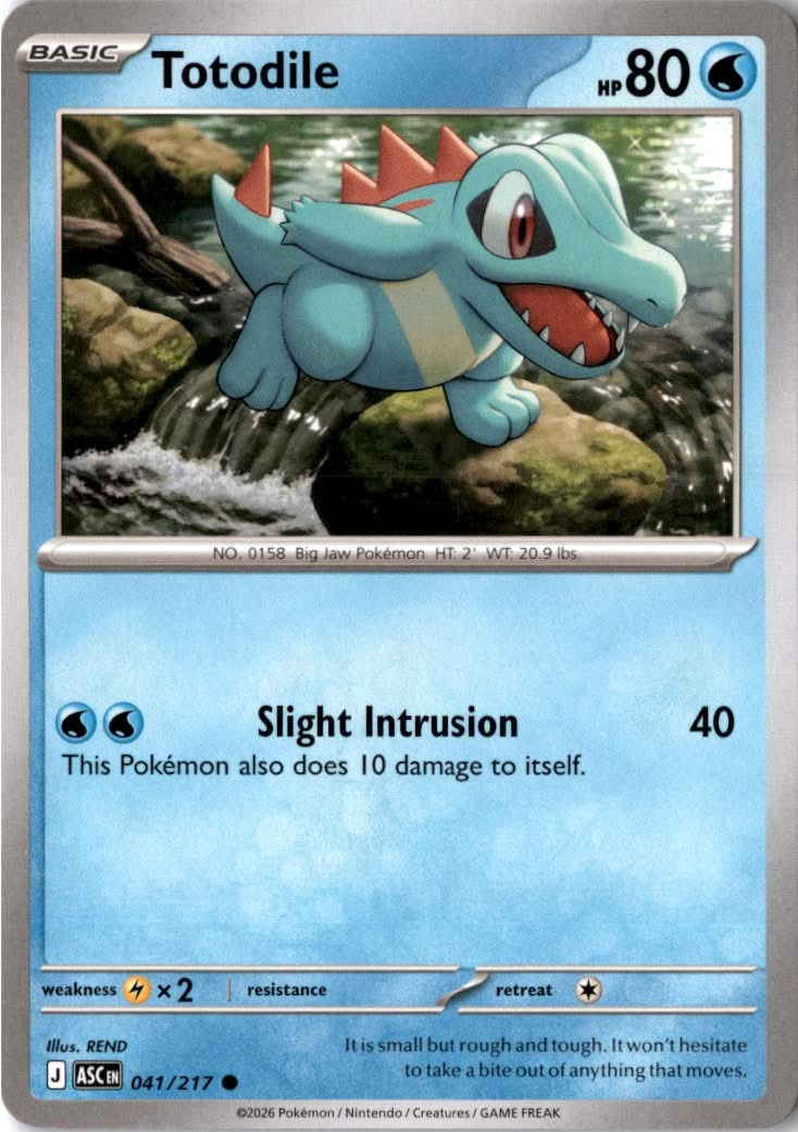 Totodile #041/217 - Ascended Heroes - Pokemon - Common - Near Mint