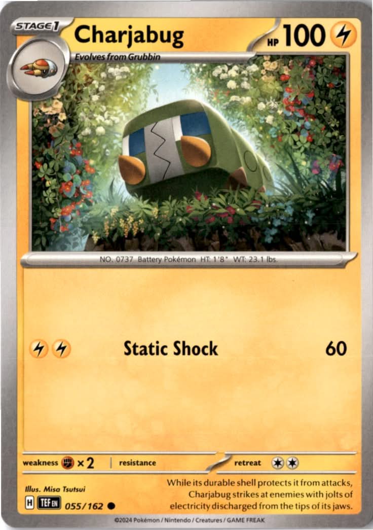 Charjabug #055/162 - Temporal Forces - Pokemon - Common - Near Mint