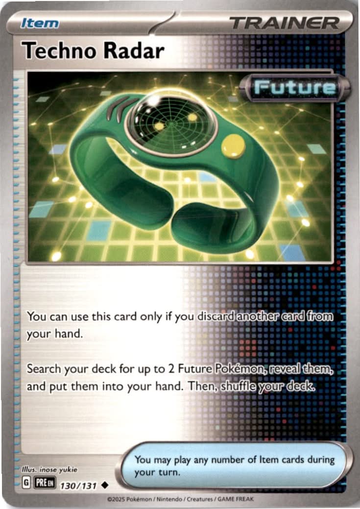 Techno Radar #130/131 - Prismatic Evolutions - Pokemon - Uncommon - Near Mint