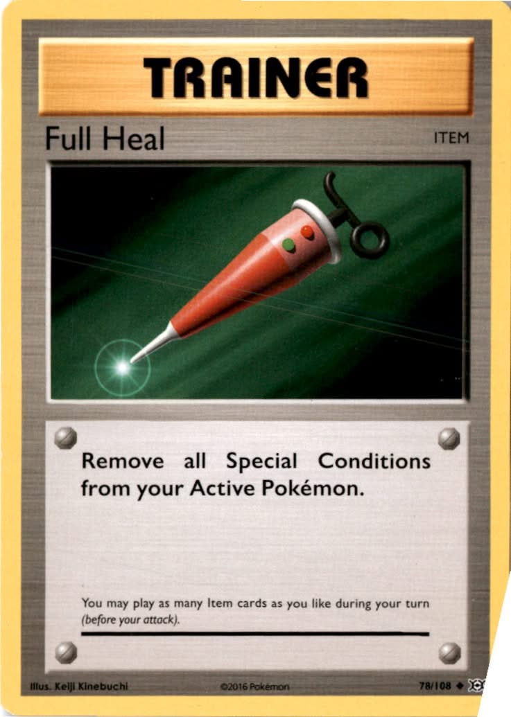 Full Heal #78/108 - Evolutions - Pokemon - Uncommon - Lightly Played