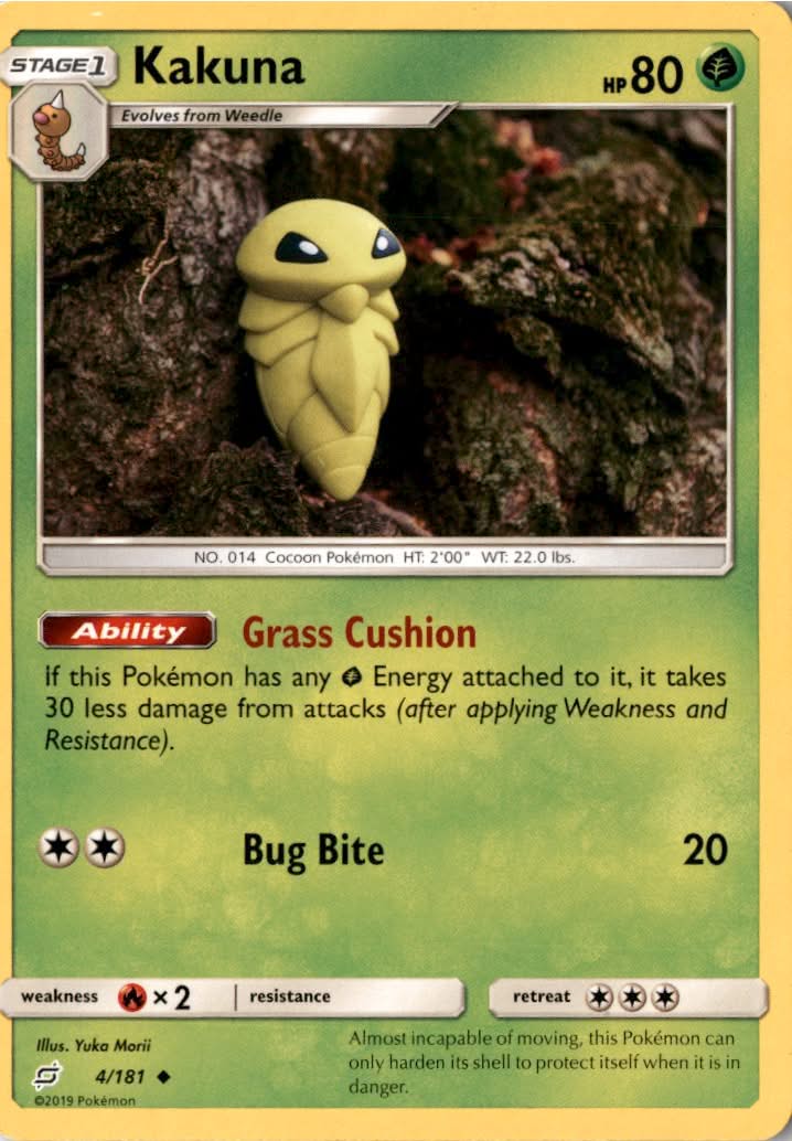Kakuna #4/181 - Team Up - Pokemon - Uncommon - Near Mint