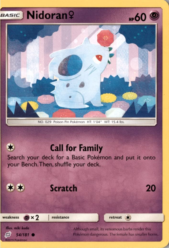 Nidoran♀ #54/181 - Team Up - Pokemon - Common - Lightly Played