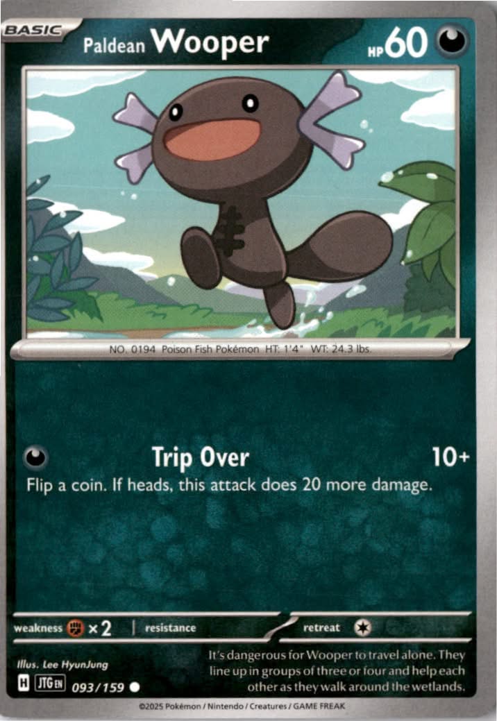 Paldean Wooper #093/159 - Journey Together - Pokemon - Common - Near Mint