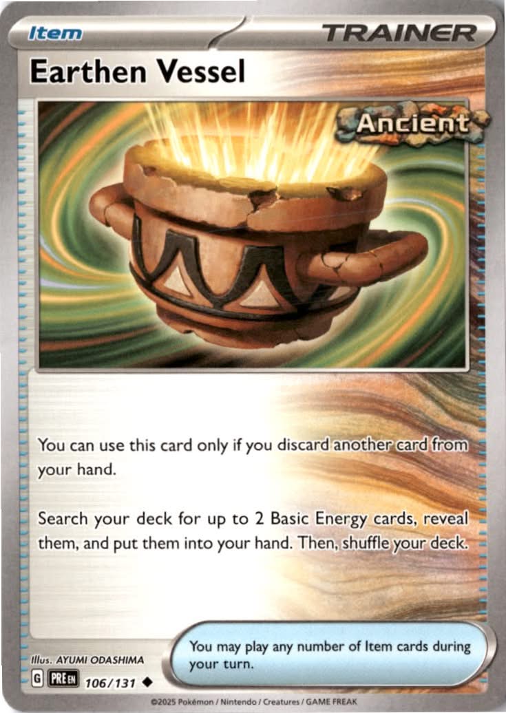 Earthen Vessel #106/131 - Prismatic Evolutions - Pokemon - Uncommon - Near Mint