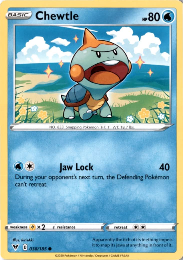 Chewtle #38/185 - Vivid Voltage - Pokemon - Common - Near Mint