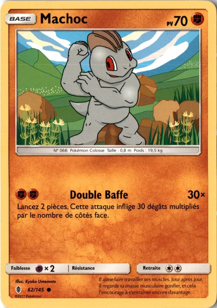 Machop #62/145 - Guardians Rising - Pokemon - Common - Near Mint