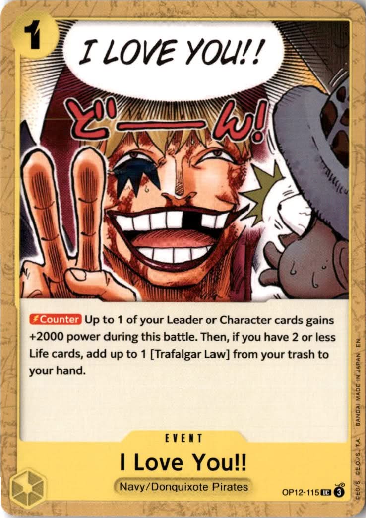 I Love You!! #OP12-115 - Legacy of the Master - One Piece Card Game - Uncommon - Near Mint