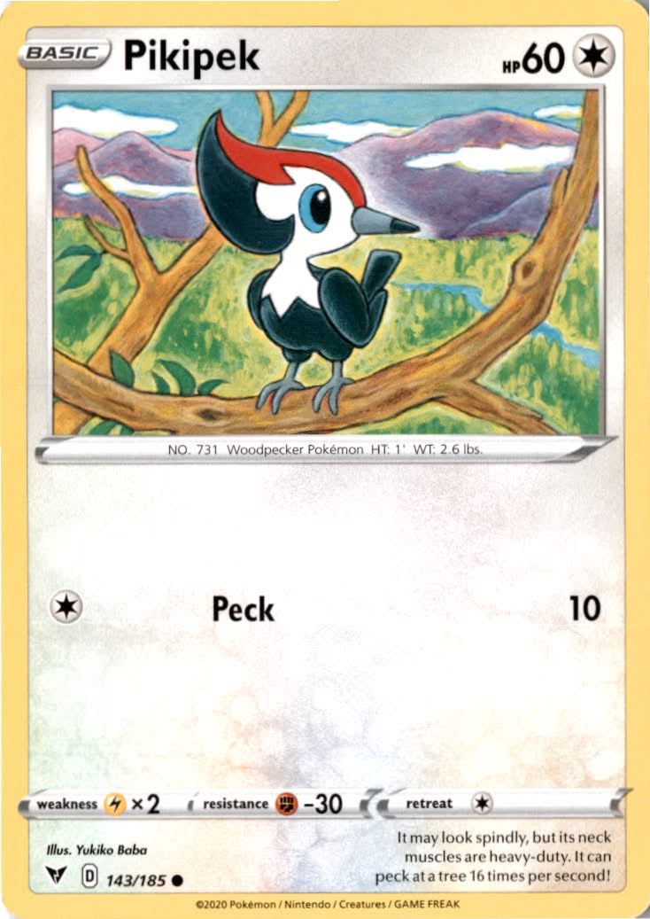 Pikipek #143/185 - Vivid Voltage - Pokemon - Common - Near Mint