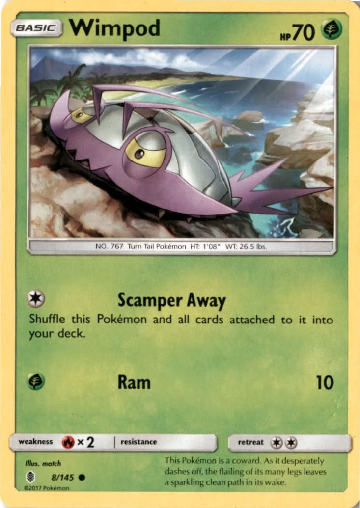 Wimpod #8/145 - Guardians Rising - Pokemon - Common - Near Mint
