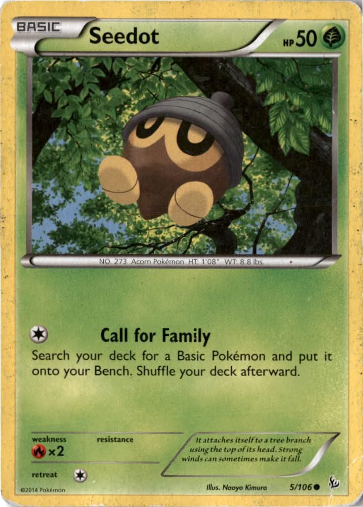 Seedot #5/106 - Flashfire - Pokemon - Common - Moderately Played