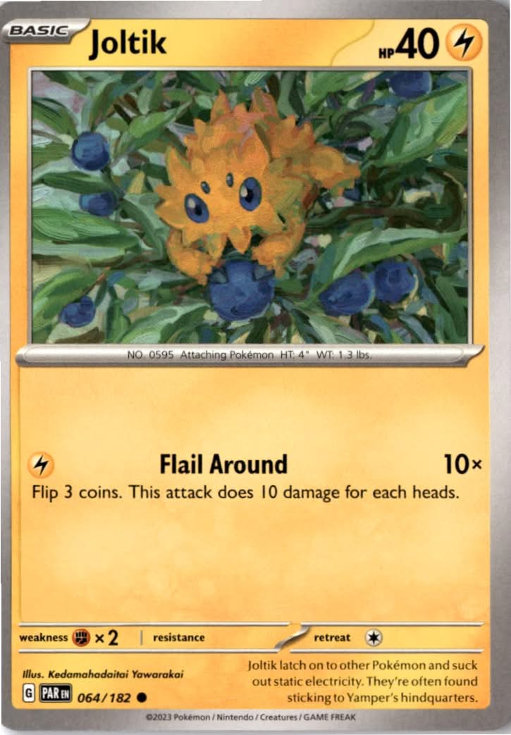 Joltik #064/182 - Paradox Rift - Pokemon - Common - Near Mint