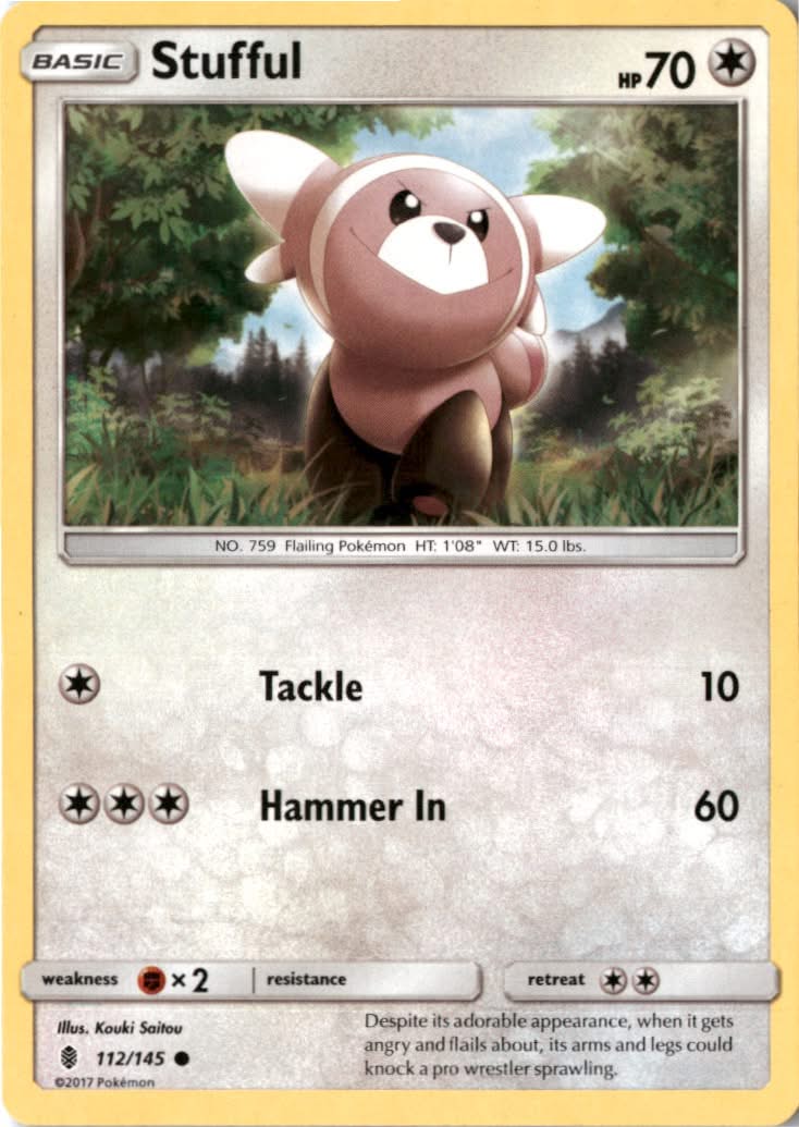 Stufful #112/145 - Guardians Rising - Pokemon - Common - Near Mint