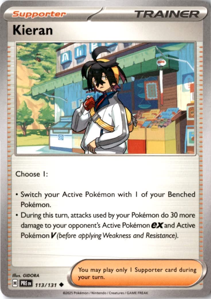 Kieran #113/131 - Prismatic Evolutions - Pokemon - Uncommon - Near Mint