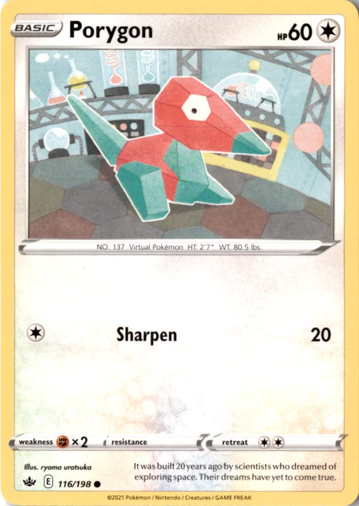 Porygon #116/198 - Chilling Reign - Pokemon - Common - Near Mint