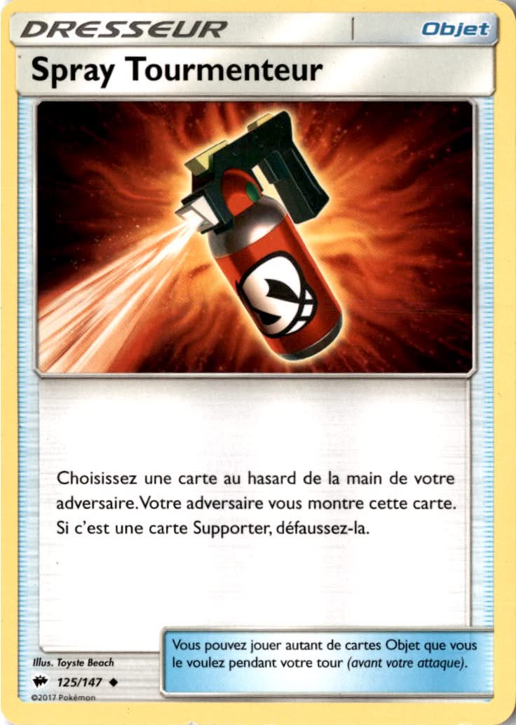 Tormenting Spray #125/147 - Burning Shadows - Pokemon - Uncommon - Moderately Played