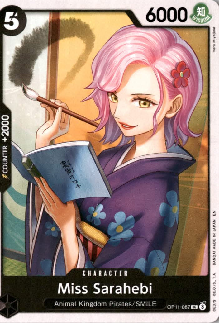 Miss Sarahebi #OP11-087 - A Fist of Divine Speed - One Piece Card Game - Uncommon - Near Mint