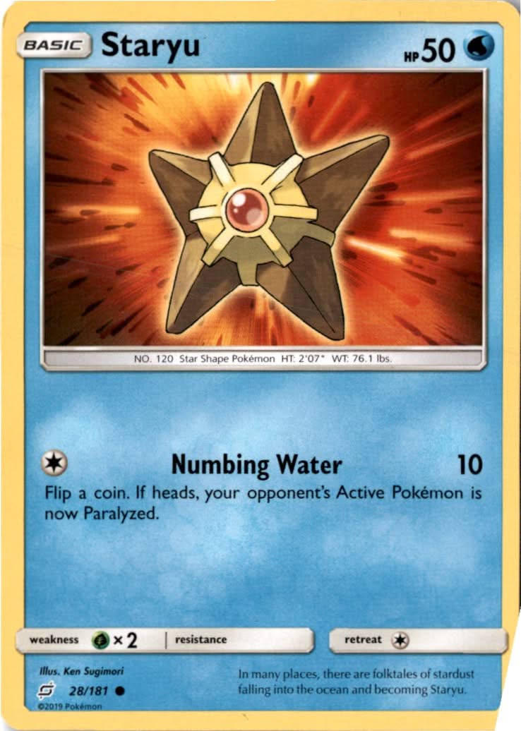 Staryu #28/181 - Team Up - Pokemon - Common - Lightly Played