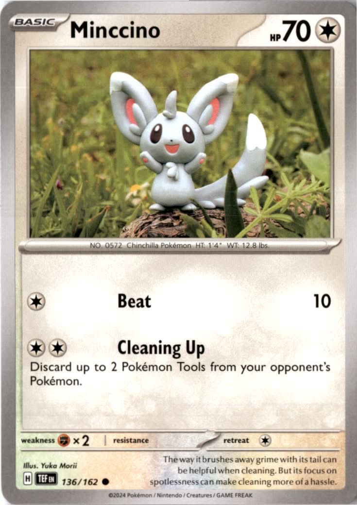 Minccino #136/162 - Temporal Forces - Pokemon - Common - Near Mint
