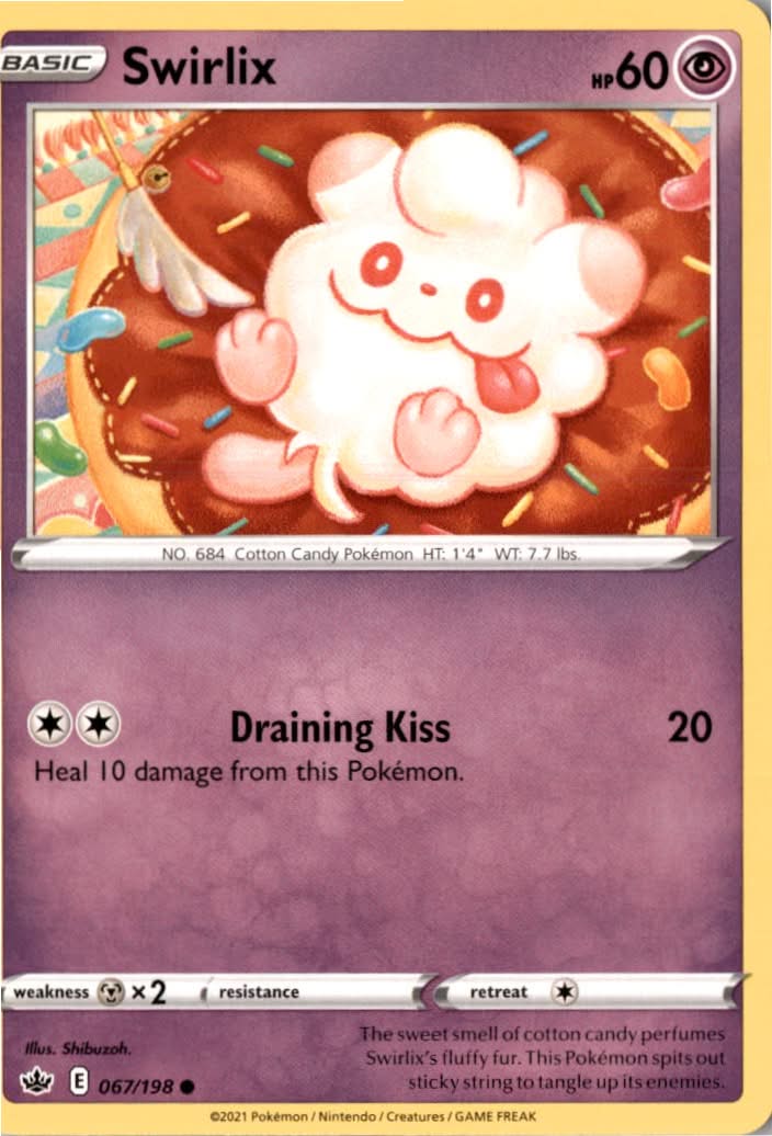 Swirlix #67/198 - Chilling Reign - Pokemon - Common - Near Mint
