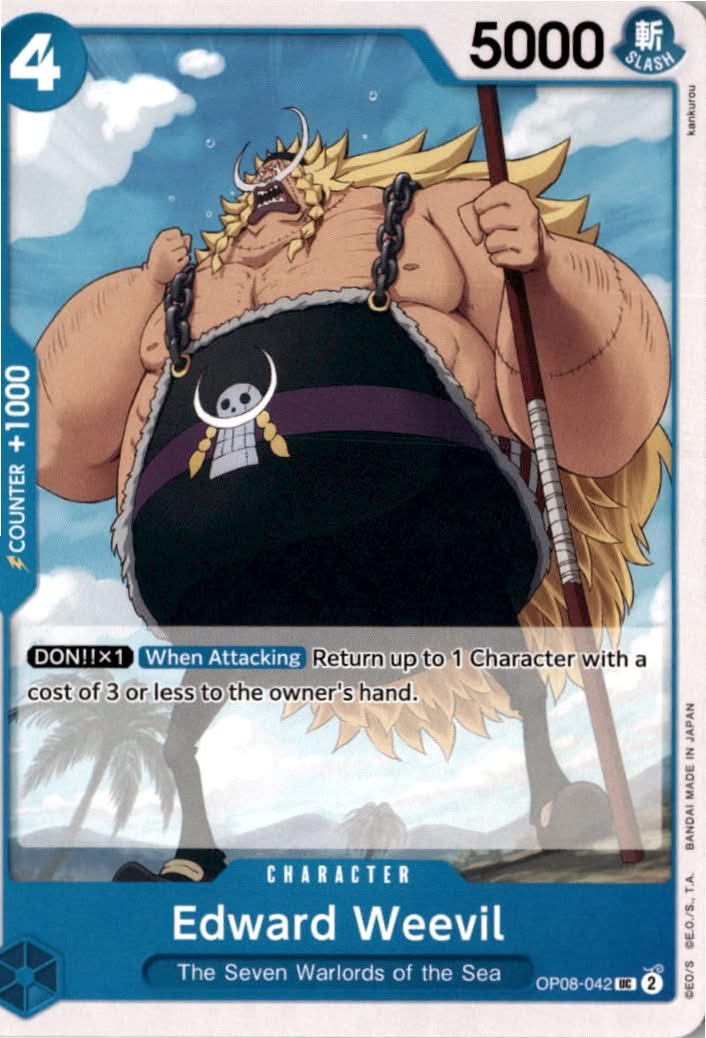 Edward Weevil #OP08-042 - Two Legends - One Piece Card Game - Uncommon - Near Mint
