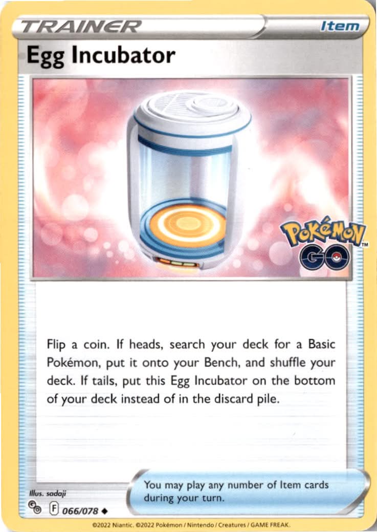 Egg Incubator #066/78 - Pokémon GO - Pokemon - Uncommon - Near Mint