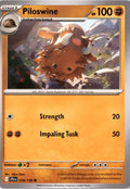 Piloswine #078/159 - Journey Together - Pokemon - Common - Near Mint