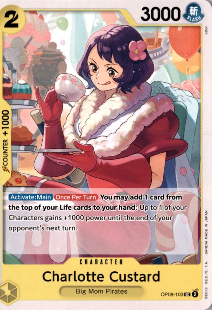 Charlotte Custard #OP08-103 - Two Legends - One Piece Card Game - Uncommon - Near Mint