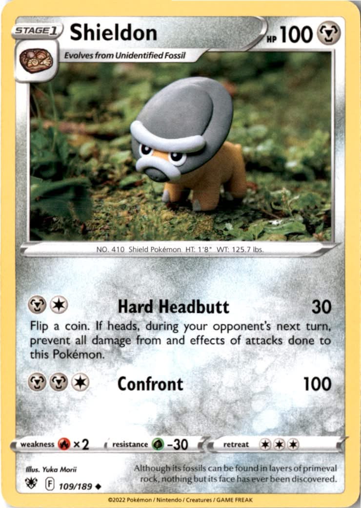 Shieldon #109/189 - Astral Radiance - Pokemon - Uncommon - Near Mint