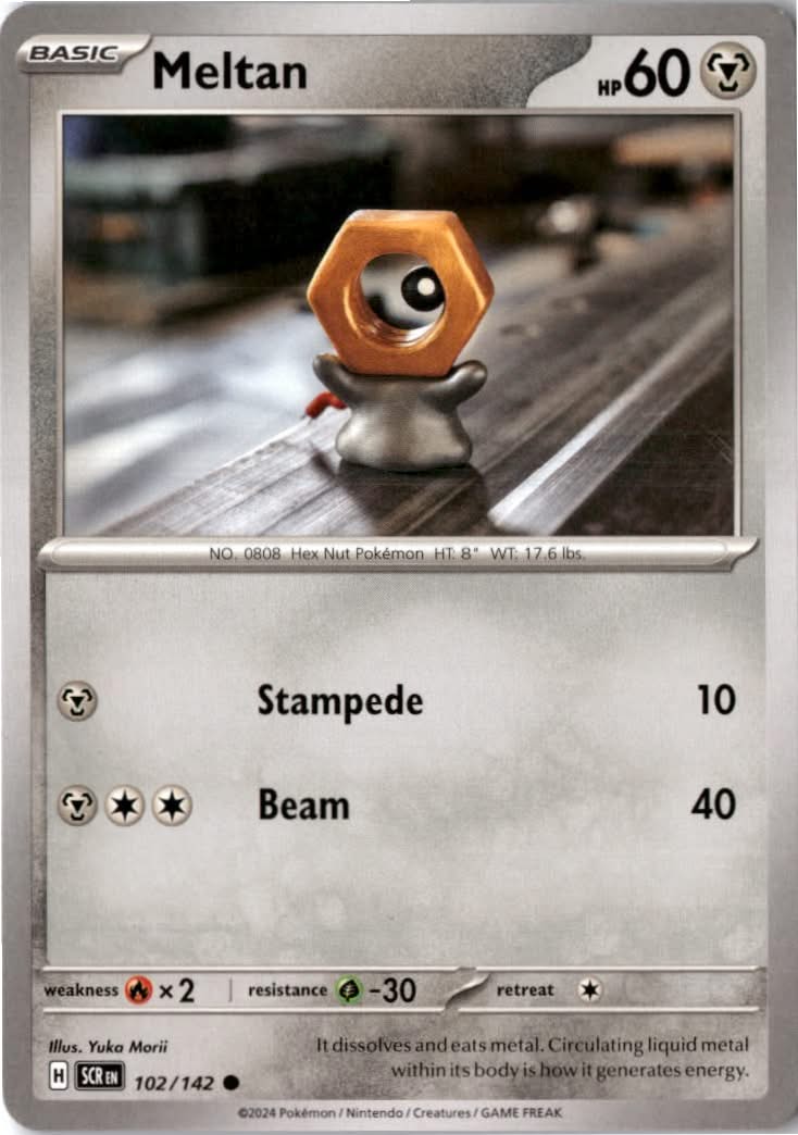 Meltan #102/142 - Stellar Crown - Pokemon - Common - Near Mint